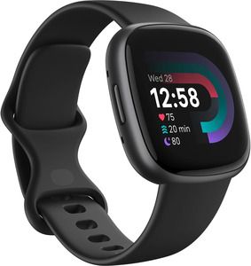 Fitbit Versa 4 Fitness Band- Black Graphite - ONLINE ONLY