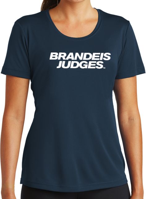 Brandeis Womens Performance Short Sleeve Tee Brandeis Judges Wordmark - ONLINE ONLY