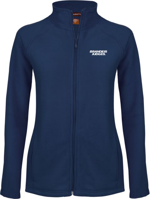 Brandeis Womens Fleece Full Zip Jacket Brandeis Judges Wordmark - ONLINE ONLY